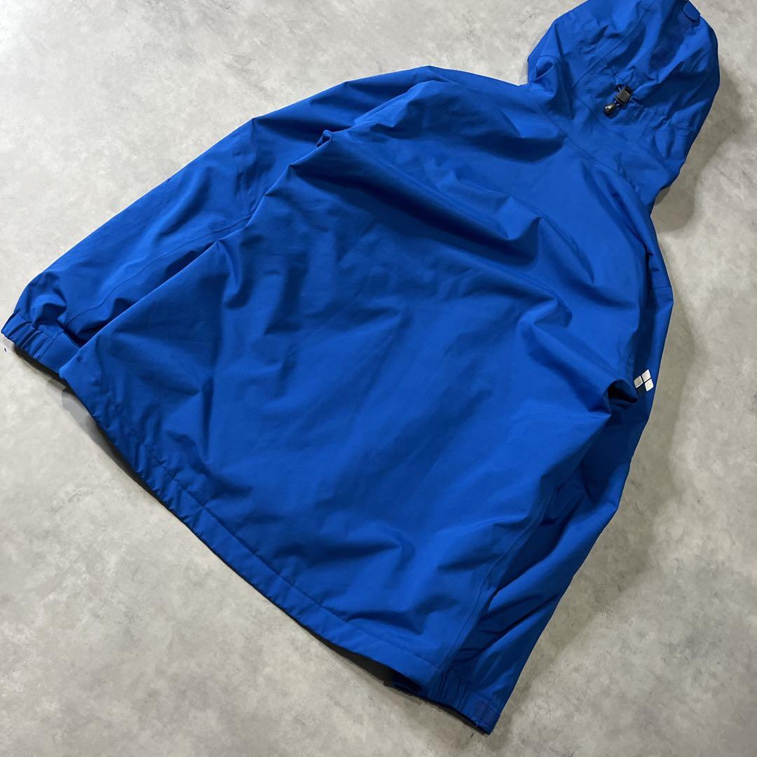 使用感少】モンベル パウダーステップパーカー ゴアテックス ブルー M