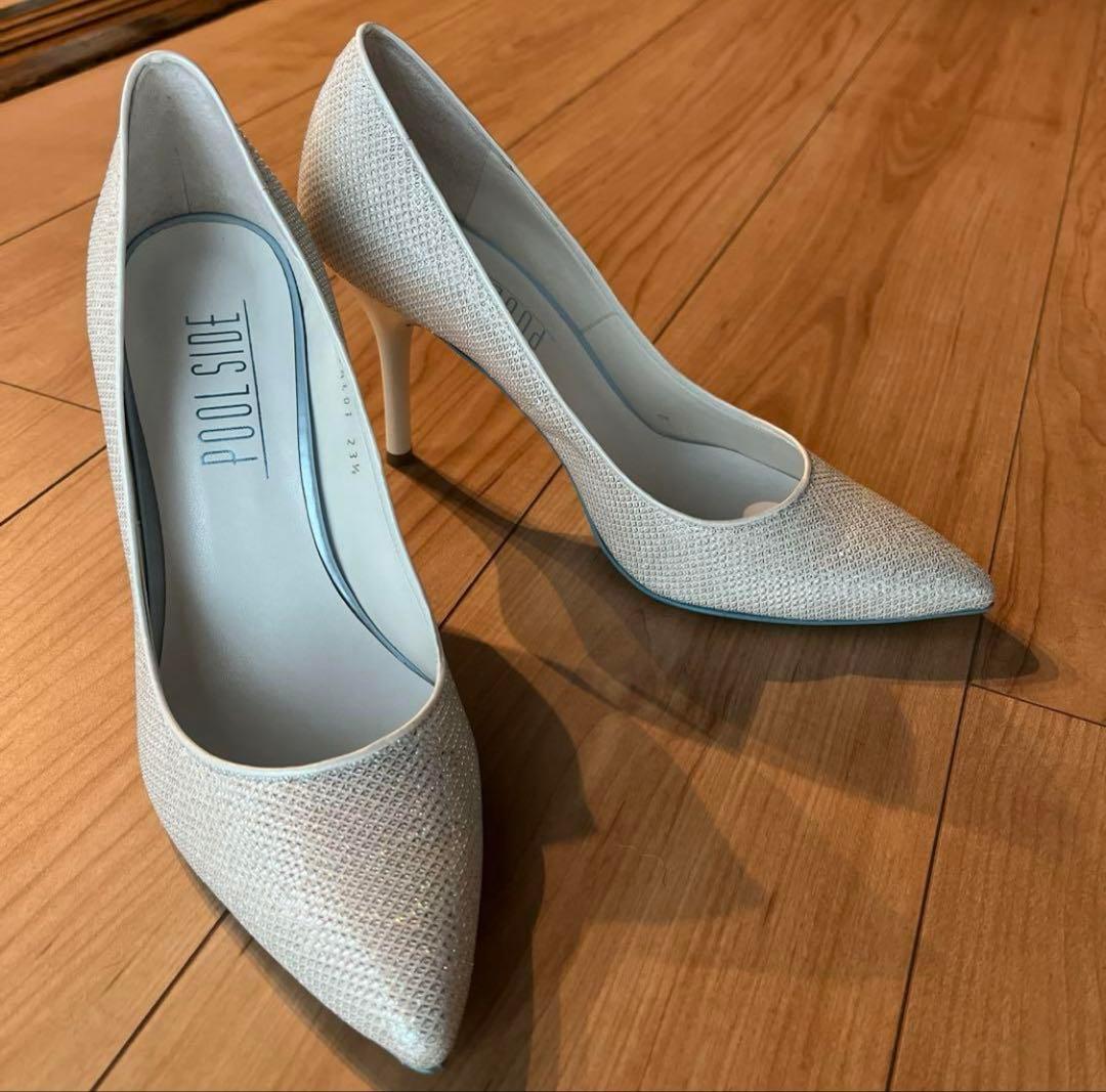 パンプス　ピンヒール　シルバーブライダルパンプス／POOLSIDE 楽天市場】シルバー/シャンパン ハイヒール ピンヒール パンプス