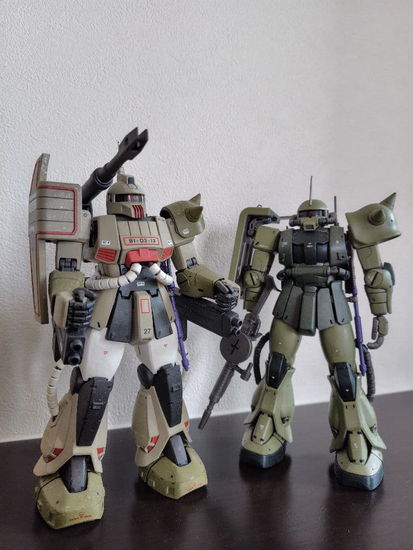 完全塗装版　完成品　3点セット　MG ザクI　全種類 コンプリート　旧型ザク