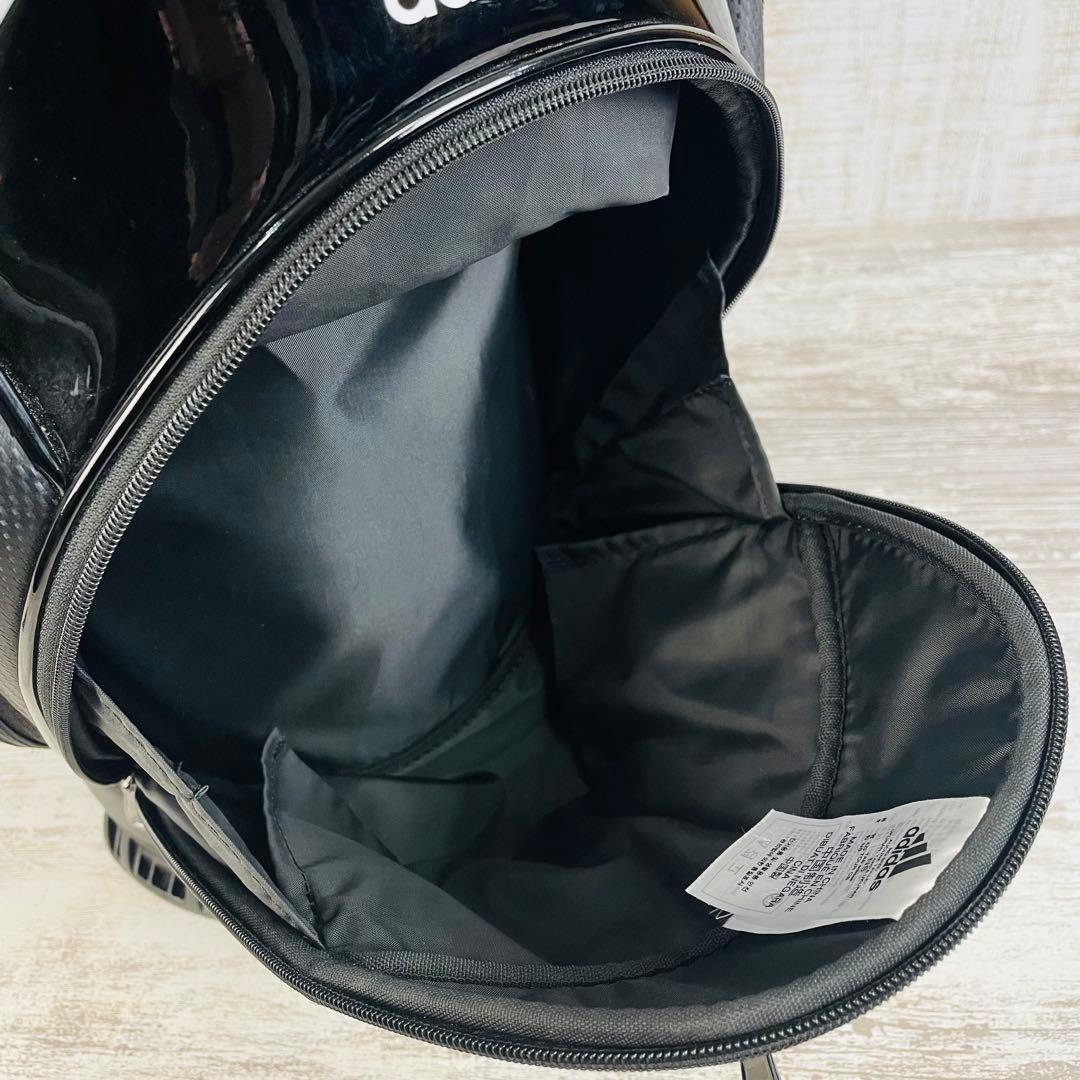 極美品】adidas アディダスゴルフリニアロゴ キャディバッグ 9.5型