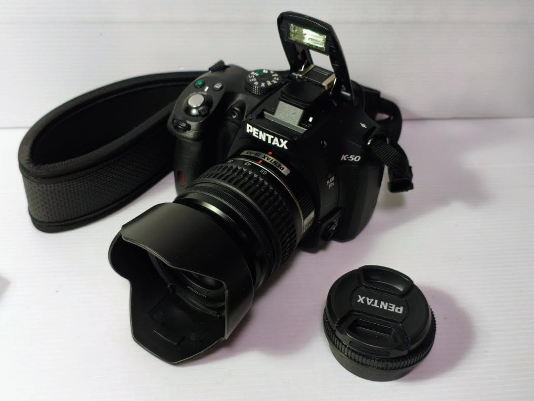 黒死病対策、内臓電池交換】PENTAX K-50+18-55 純正充電器セット