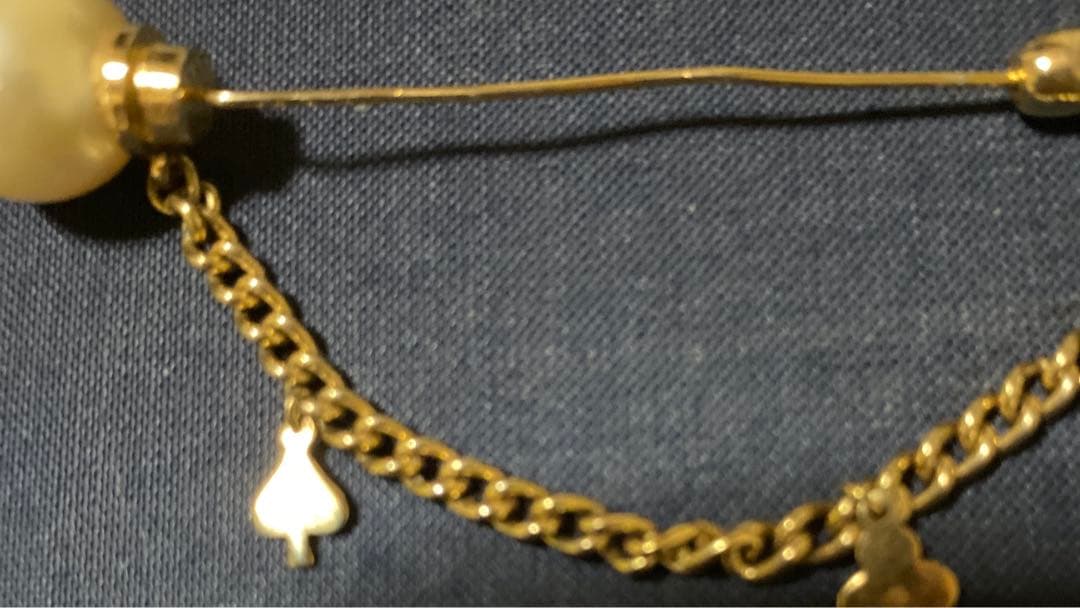 アンティーク非売品MIKIMOTOジュエリーパール&ゴールドブローチ