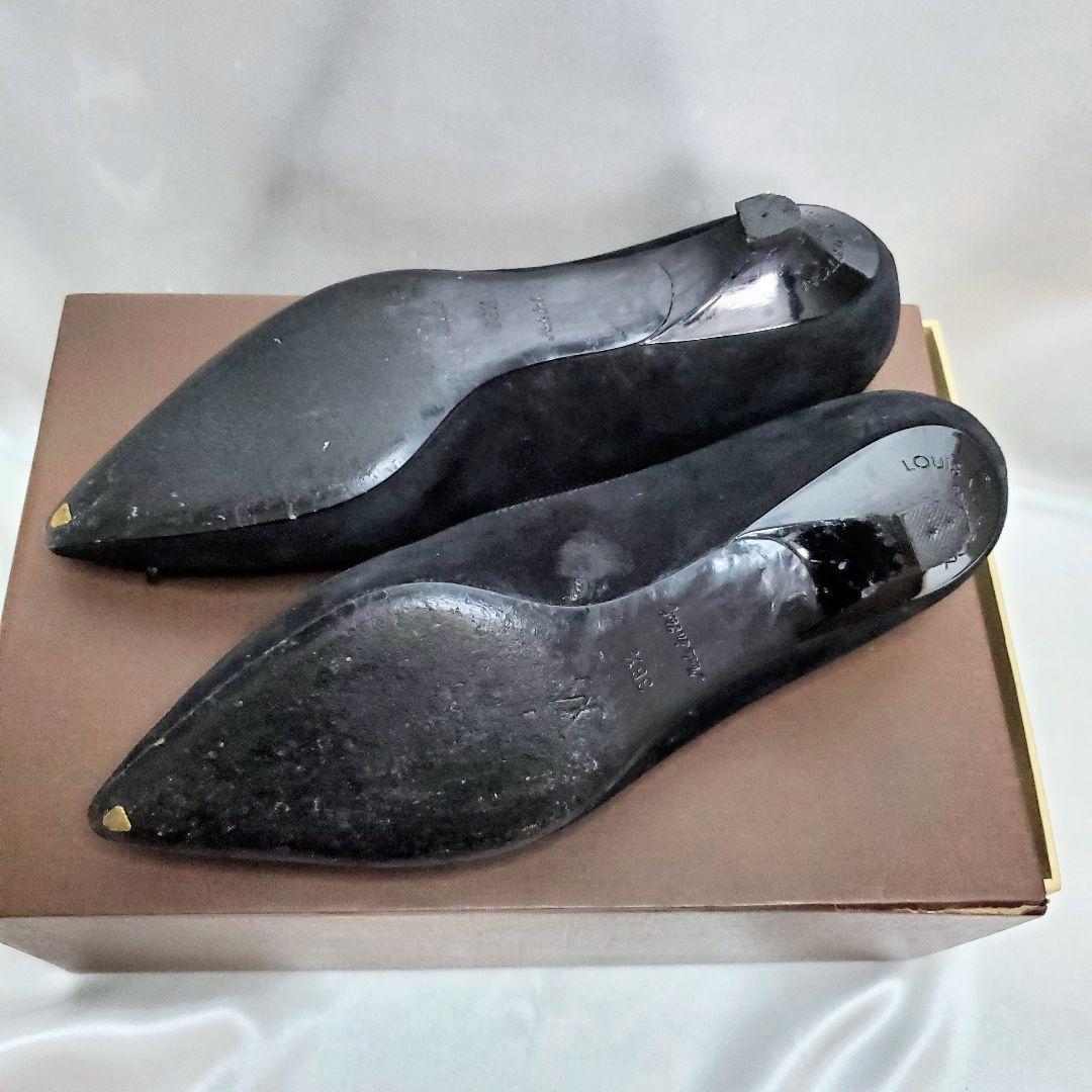 箱・保護袋あり✨️Louis Vuitton ブラック ポインテッドトゥパンプス