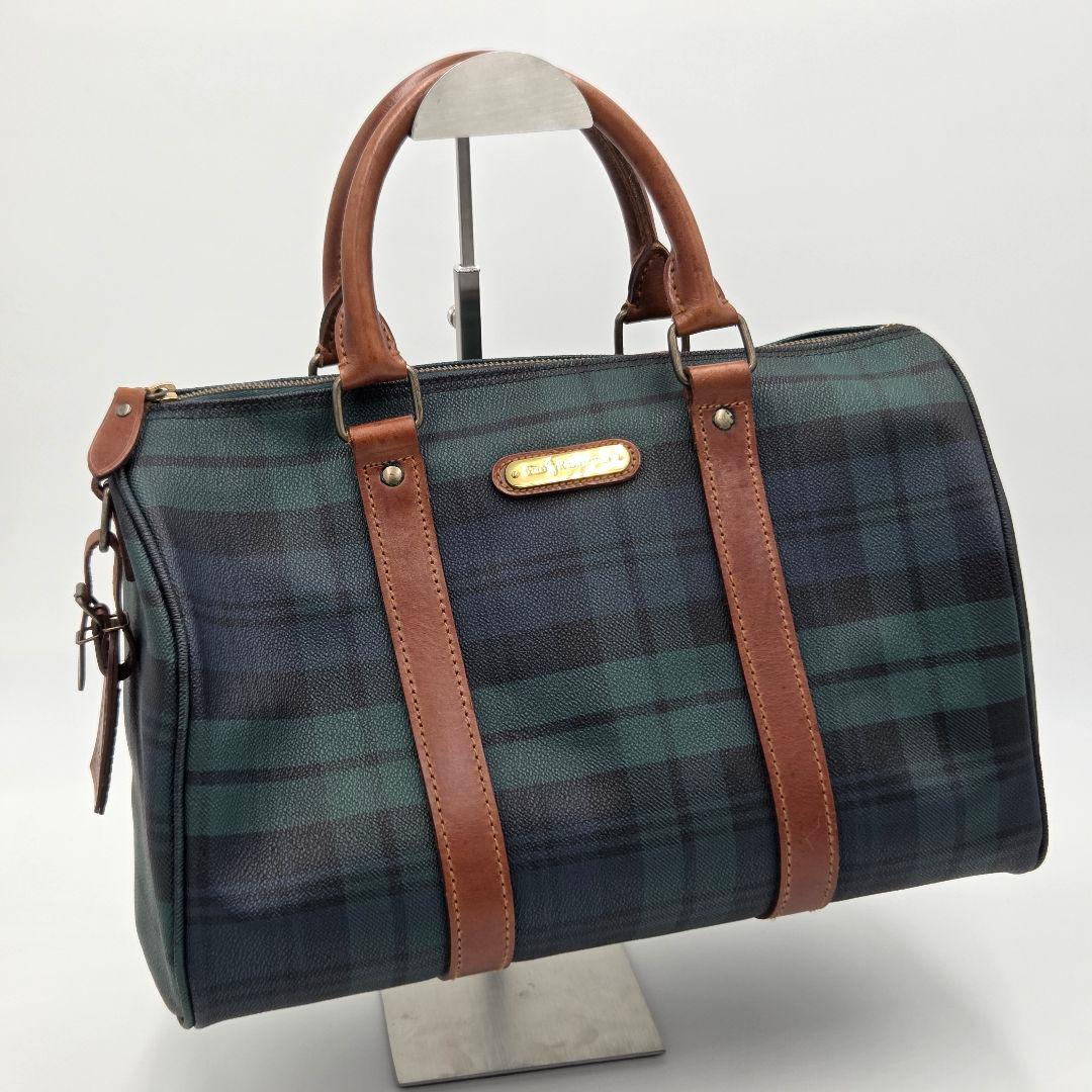 【極美品】ポロラルフローレン チェック ボストンバッグ 旅行 ビンテージ ラスト 中古・古着通販】POLO RALPH LAUREN (ポロ・ラルフローレン) チェック