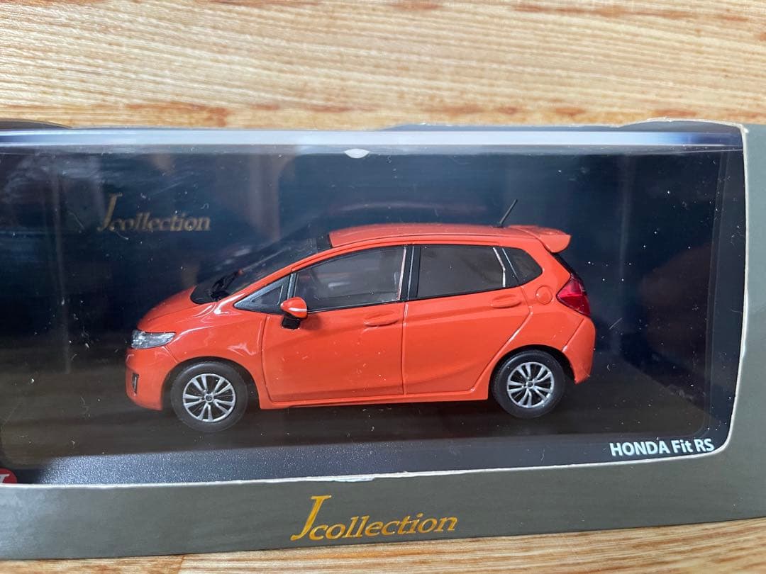 1/43 京商 フィットRS Fit ミニカー サンセットオレンジⅡ - メルカリ