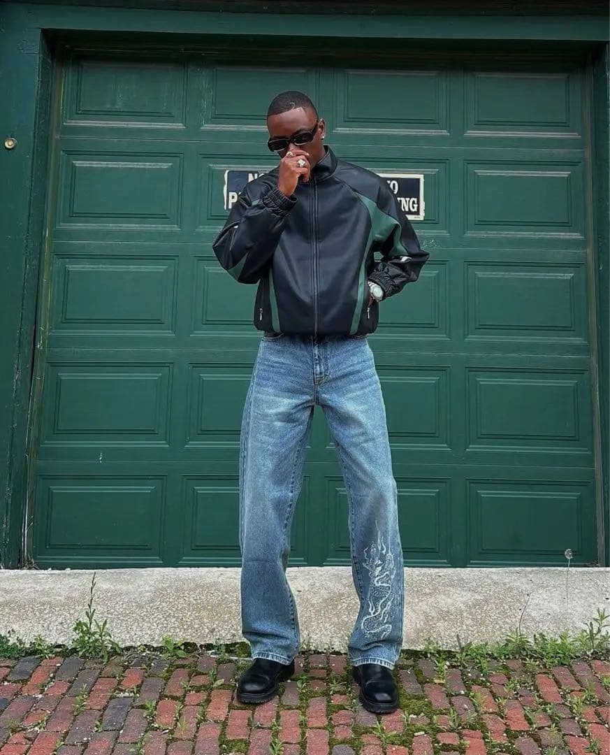 芋*機様 メンズ レザージャケット supreme martine rose b - メルカリ