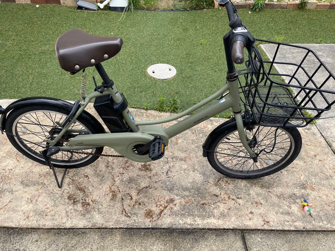 電動アシスト自転車 シティタイプ オリーブグリーン アサヒ