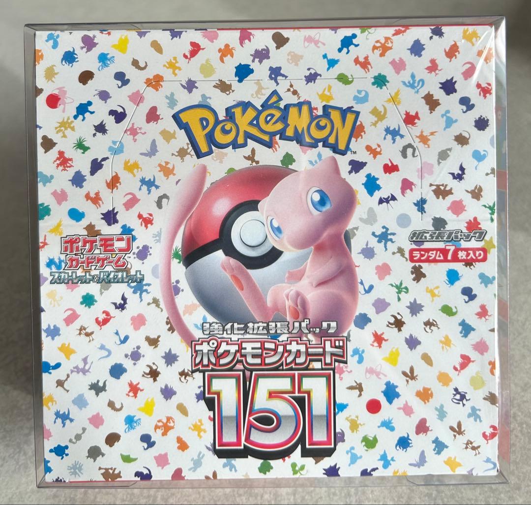 【新品未開封】ポケカ 強化拡張パック 151 BOX ケース シュリンク付き ポケモンカードゲーム ポケモンカード151 BOX シュリンク付き 新品 未