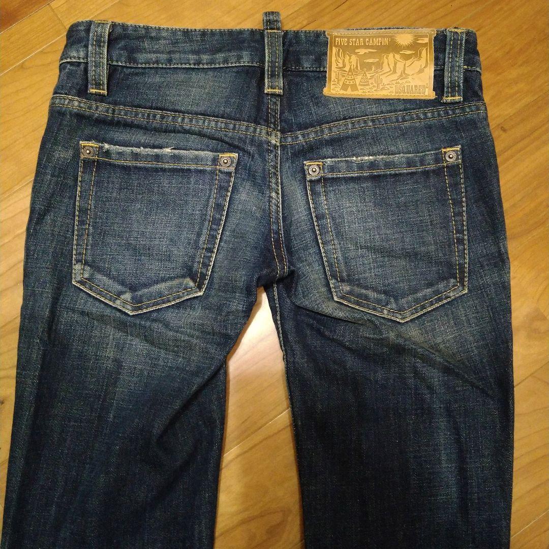 美品】DSQUARED 38 イタリア製 フレア シンプル ダメージ加工 - メルカリ