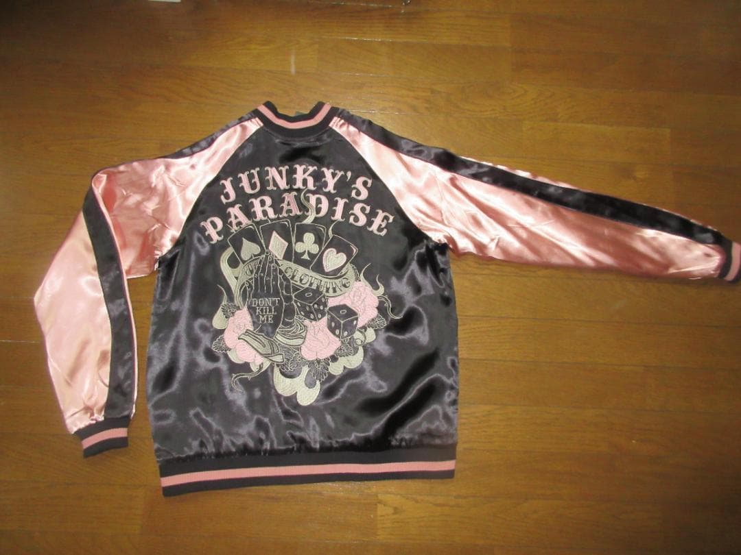 JUNKY´S PARADISEジャンキーズパラダイススカジャン 黒×ピンクM