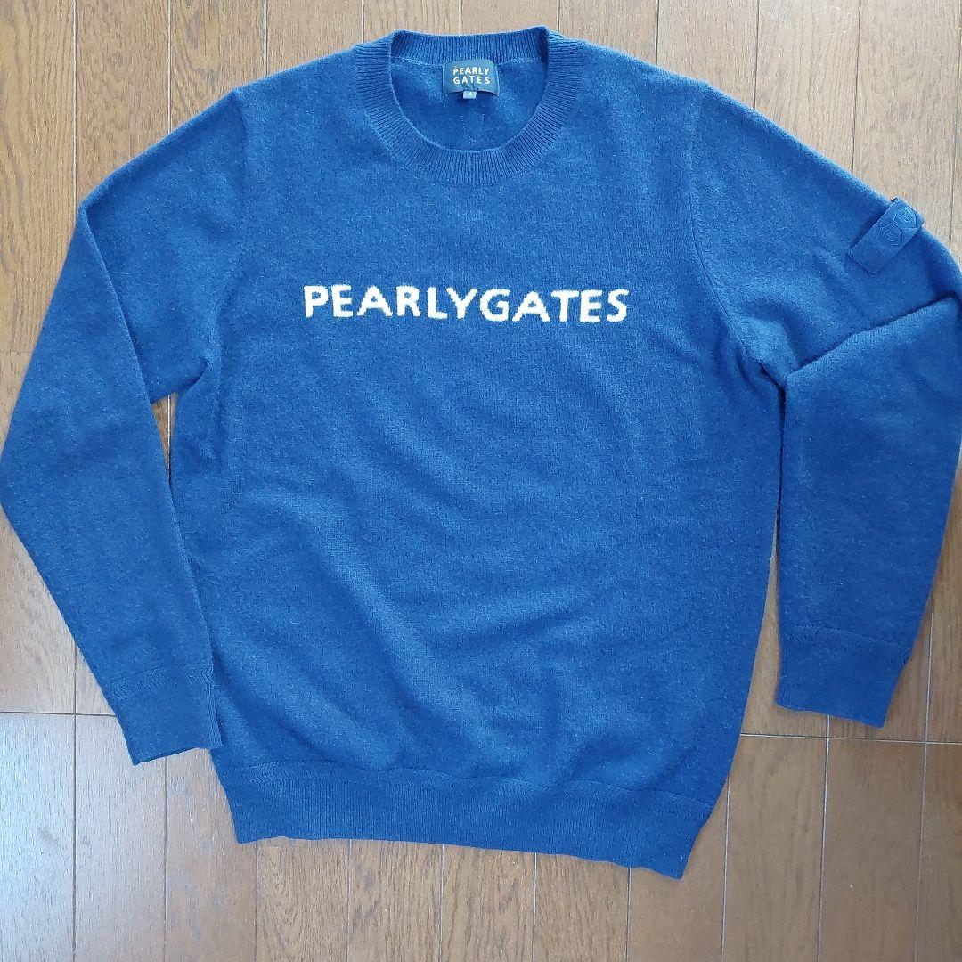 PEARLY GATES ネイビー セーター サイズ4 PEARLY GATES パーリーゲイツ カシミヤ ニットセーター ネイビー系 0
