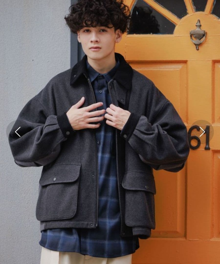 ニコアンド ウーリーテックハンティング ブルゾンM - メルカリ