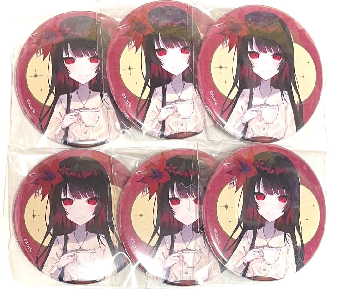 魔法少女ノ魔女裁判 二階堂ヒロ 江ノ島コラボカフェ 缶バッジ 6個