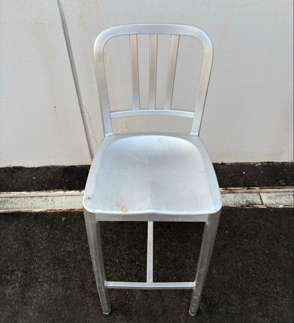 EMECO エメコ US NAVY アルミ ネイビー チェア - メルカリ