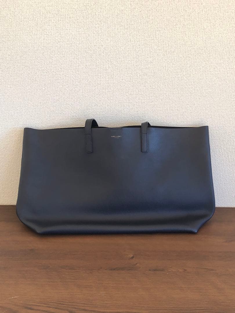 美品】サンローラン トートバッグ ネイビー