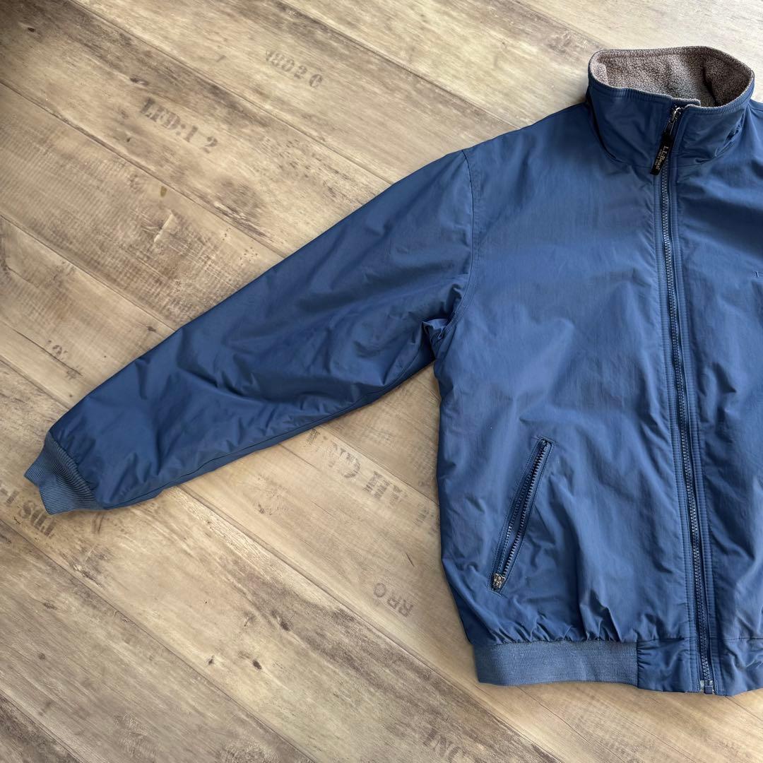 L.L.Bean エルエルビーンウォームアップジャケットくすみブルー短丈古着M