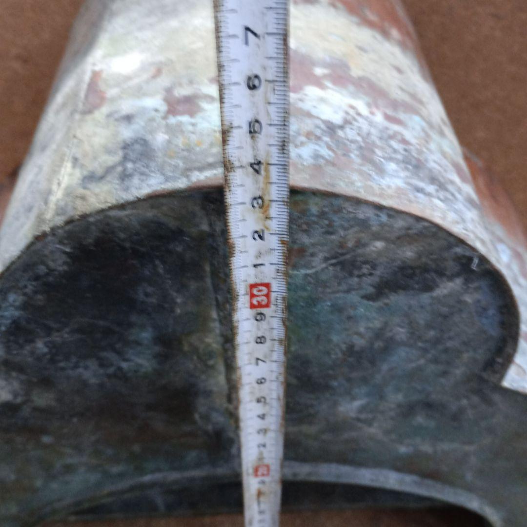 4483）燗銅壺（かんどうこ）丸型火鉢用 大型 現状漏れあり