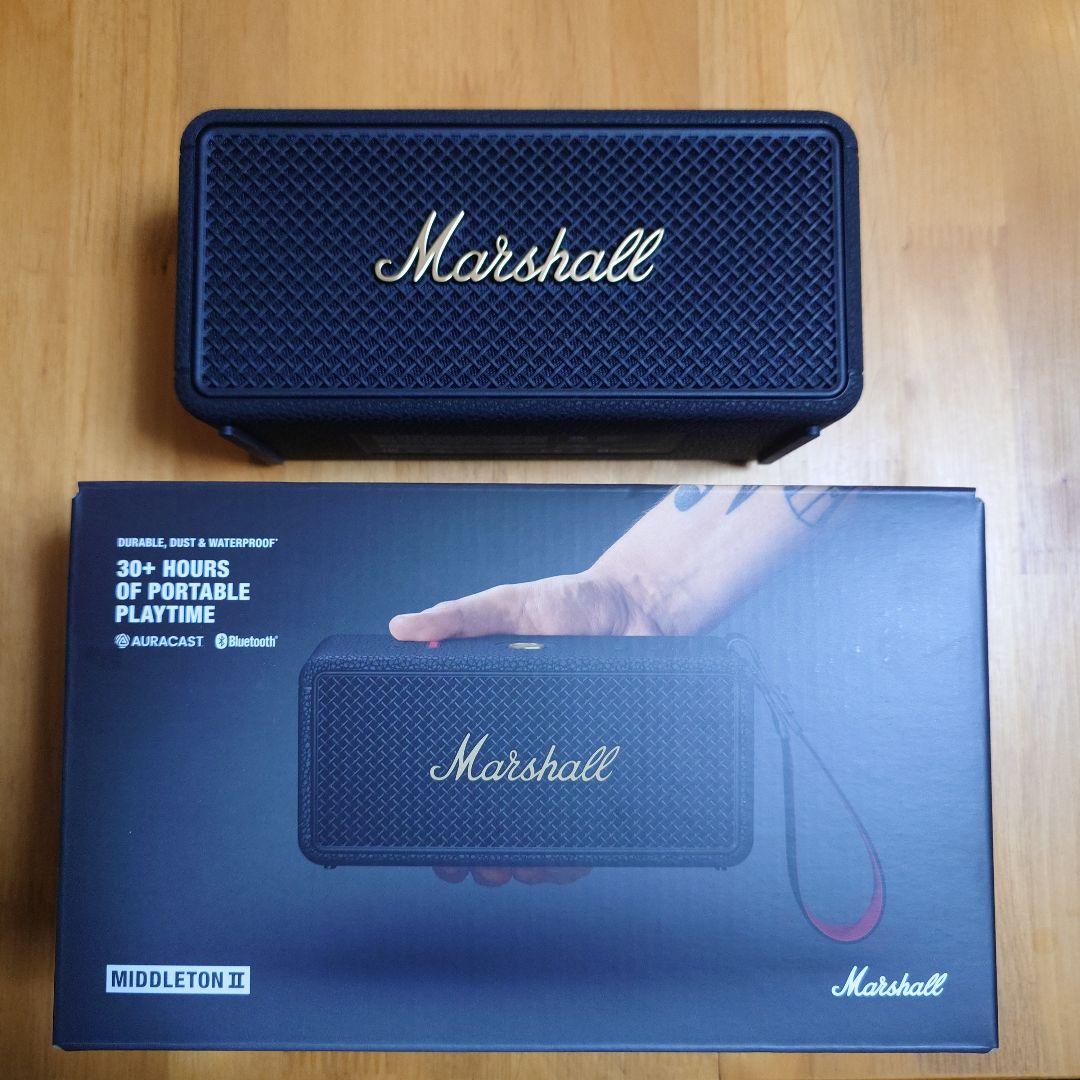 極美品 Marshall Middleton Ⅱ ブラック 2025年12月購入 - メルカリ