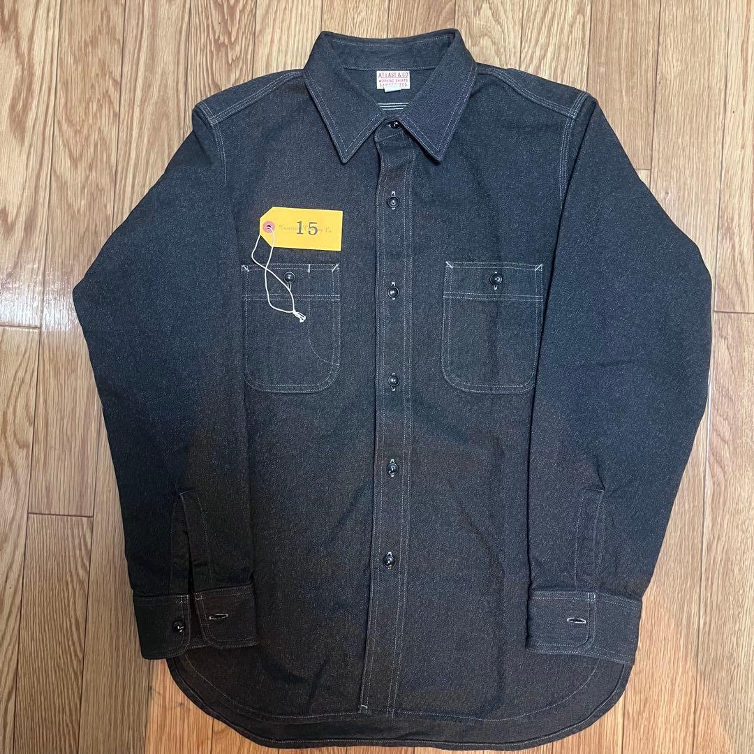 atlast&co COVERT WORK SHIRT GRAY LOT396