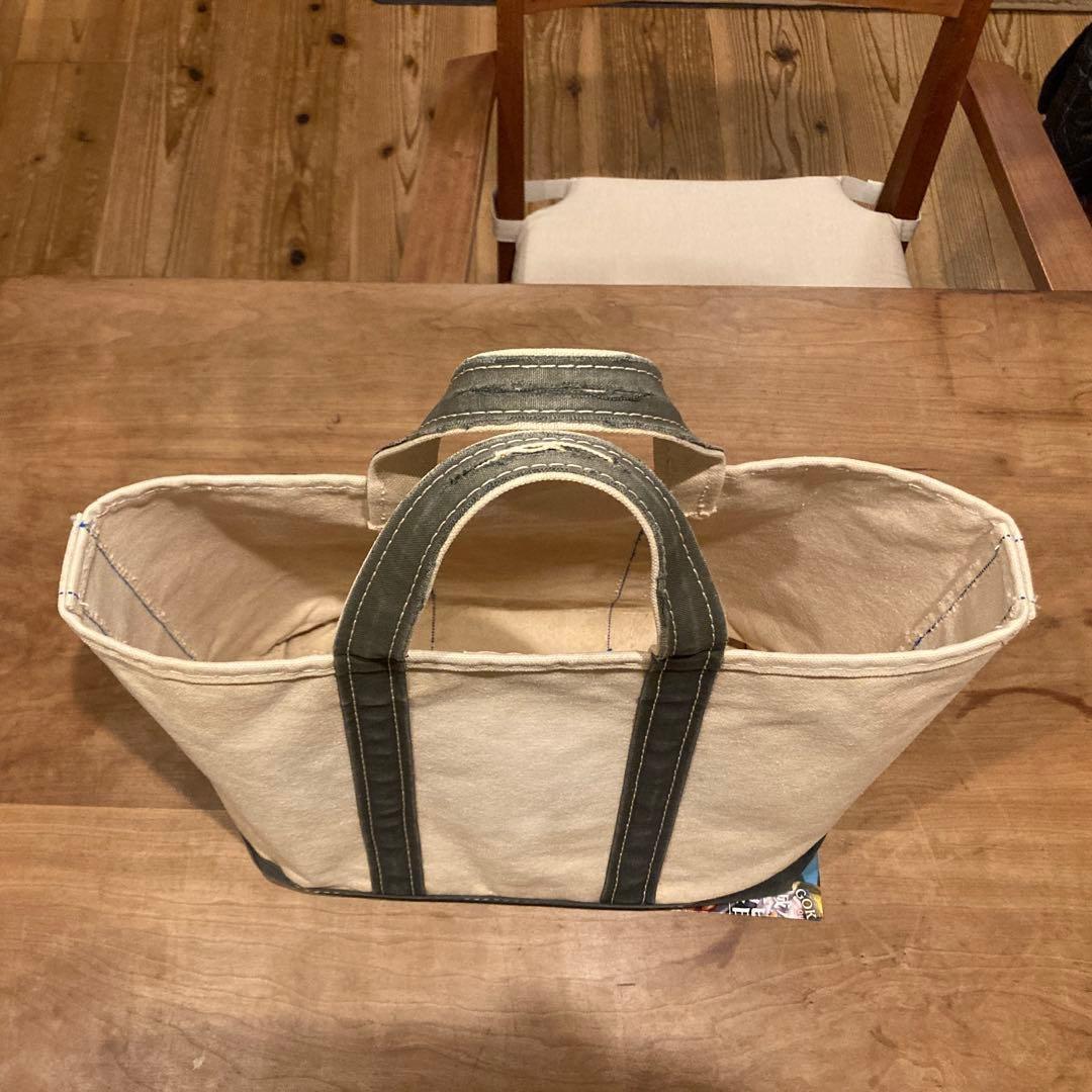 【良品】80s L.L.Bean トートバッグ ネイビー Mサイズ 2色タグ