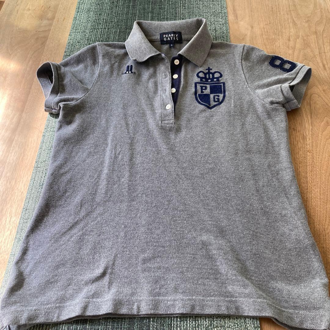 PEARLY GATES ポロシャツ グレー レディース - メルカリ