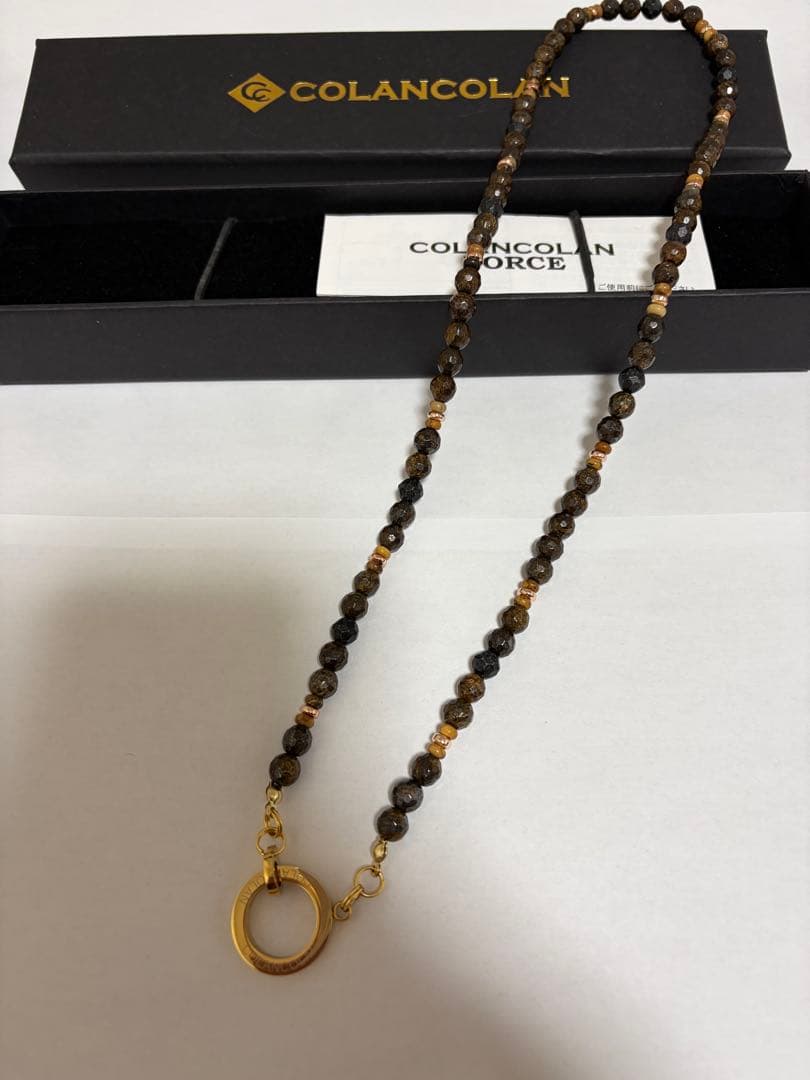 コランコランFORCE5 ブロンザイト.ゴールド.ブラックネックレス6mm コランコランFORCE5（フォースファイブ） 6mmブロンザイト
