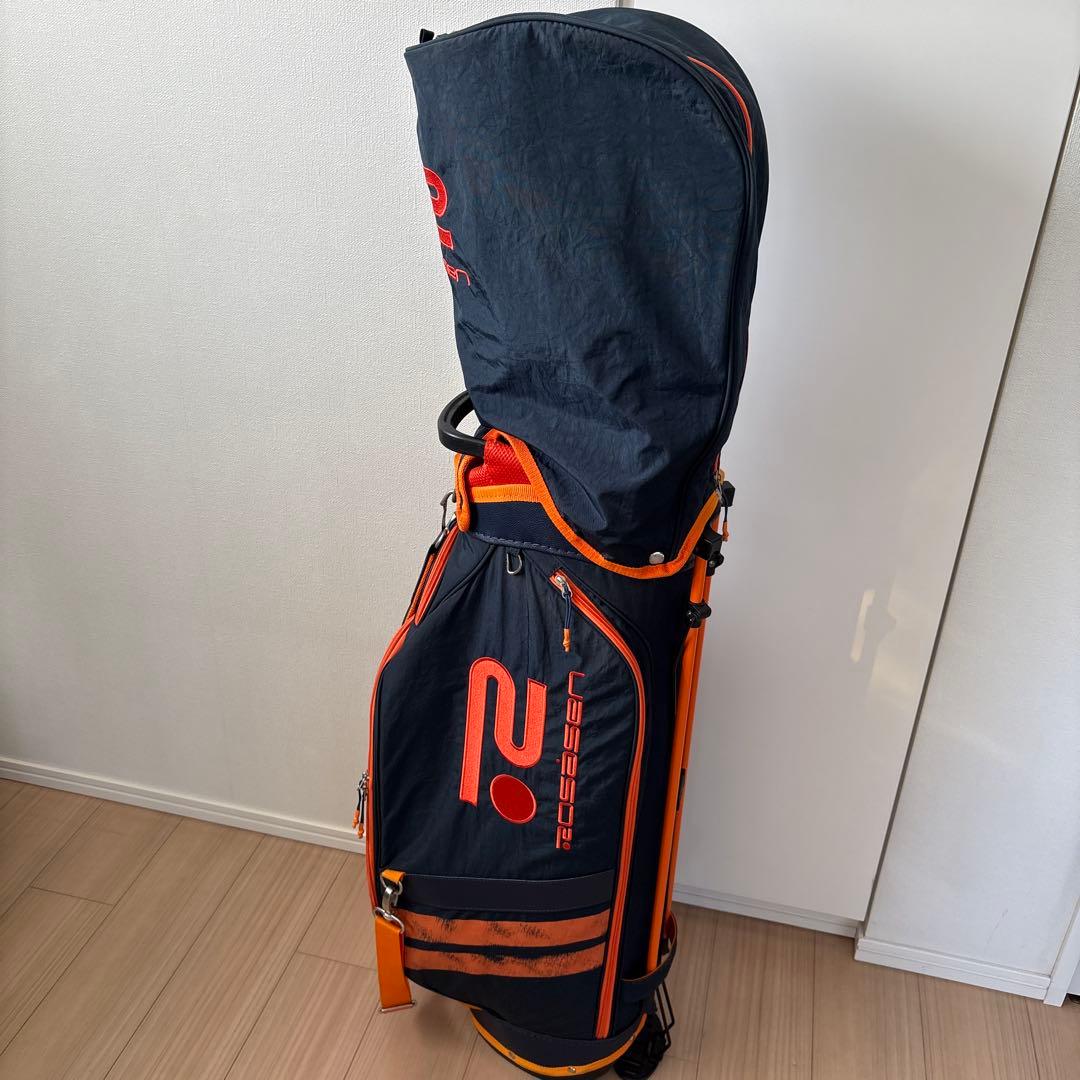 キャディバッグ 黒・オレンジ ロゴ入り ブリーフィング キャディバッグ [ブラック / オレンジ] BRIEFING CR-4