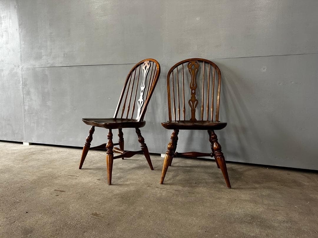 イギリスヴィンテージ コテージチェア スティックバックチェア 2脚セット イギリスヴィンテージ ERCOL スティックバックチェア.2 アーコール