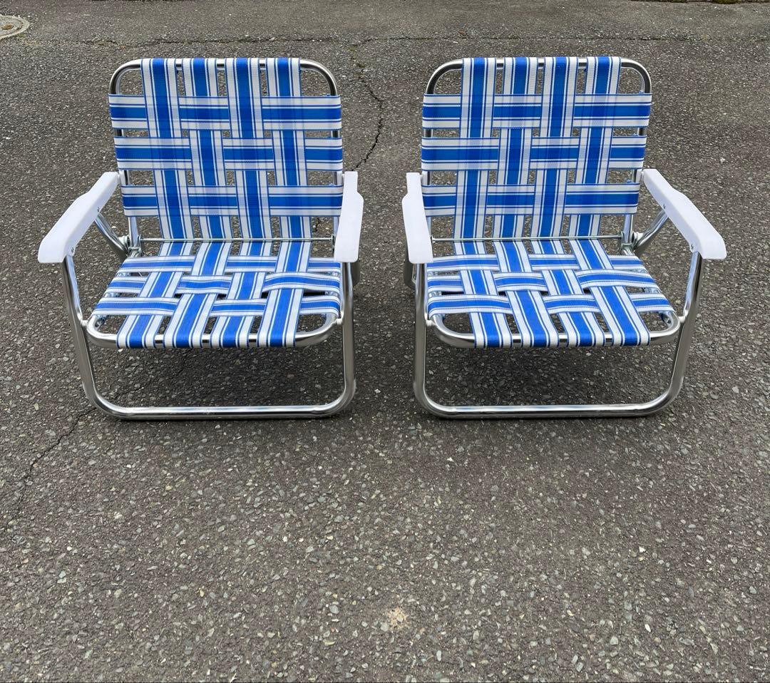 ローンチェア　Lawn Chair 2脚セット Amazon.co.jp: ローン チェア デラックス チェア [ オールドグローリー