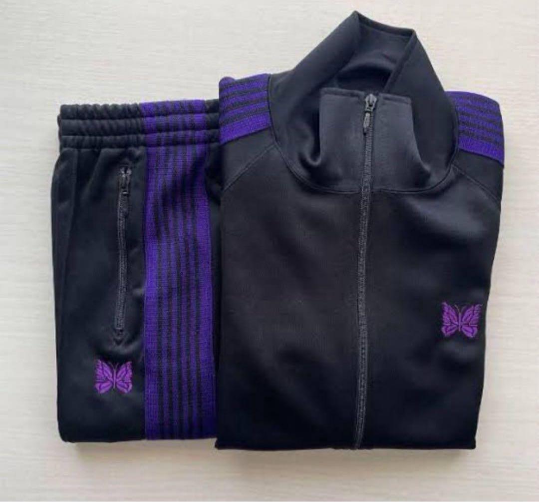 Needles 23AW パープル トラックジャケット セットアップ - メルカリ