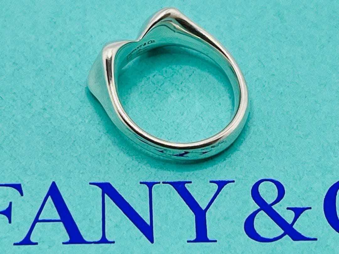 c631 希少 美品 ティファニー リボン エルサ・ペレッティ リング 925