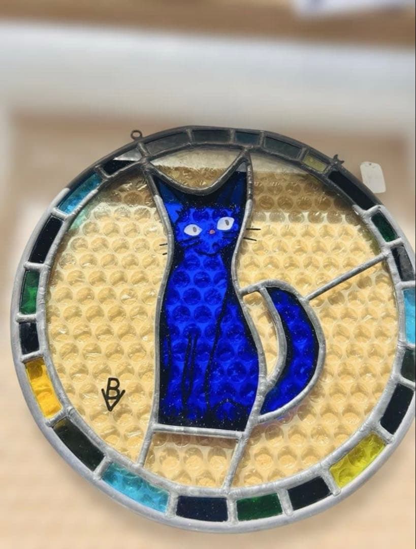 ジブリ美術館限定 ステンドグラス 窓飾り 魔女の宅急便 ジジ ジブリ美術館ステンドグラス 一筆箋 「魔女の宅急便」｜三鷹の森ジブリ