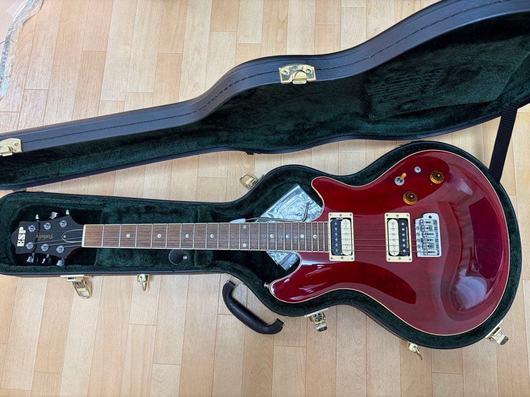 【希少、美品】ESP potbelly TR 専用ハードケース付き レスポールタイプエレキギター用ハードケース LP-120 〔ギターケース