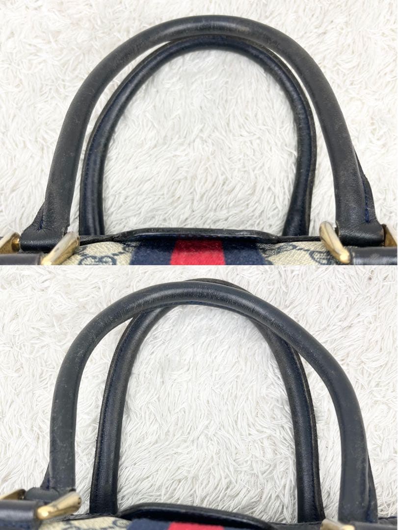 美品】オールドグッチ シェリーライン GGスプリーム ボストンバッグ