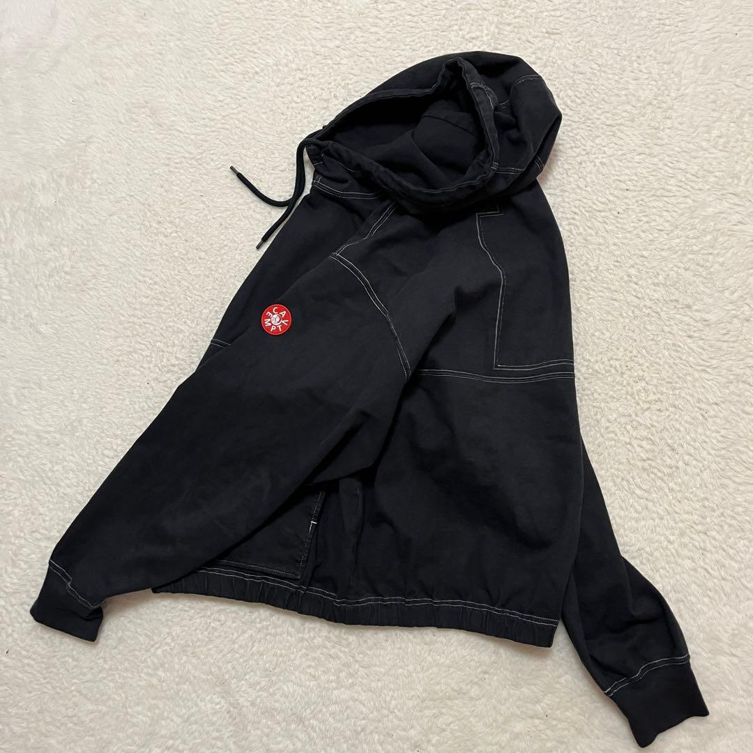 C.E OVERDYE LIGHT PULLOVER黒パーカー Cav Empt - トップス割引