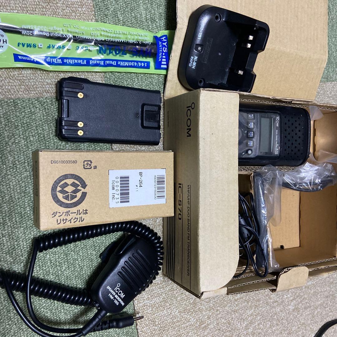 ICOM IC-S70トランシーバー 未使用品 Yahoo!オークション - ICOM アイコム IC-S70 トランシーバー 現状品 動