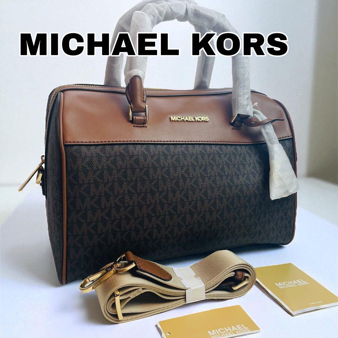 新品未使用 マイケルコース MICHEAL KORS ボストンバッグ 2way 楽天市場】マイケルコース ミニボストン MKシグネチャー 2WAY ボストン