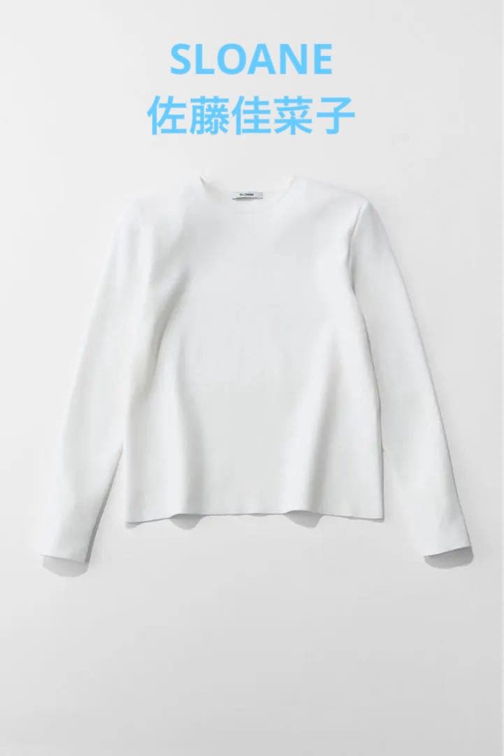 boutique310 SLOANE 肩で魅せるニット 佐藤佳菜子 ホワイト - メルカリ