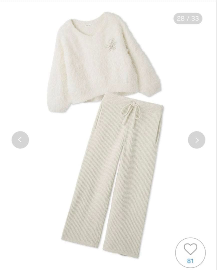 新品未使用 SNIDELHOMEシャギーセットアップ完売品 IVR - メルカリ