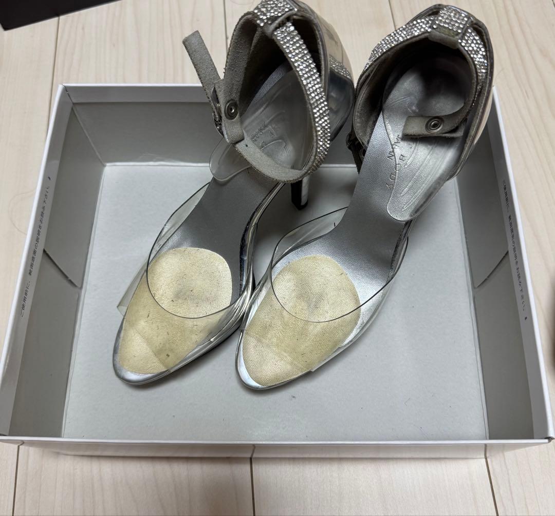 ベストボディジャパン シルバー クリアヒール ハイヒール 24cm