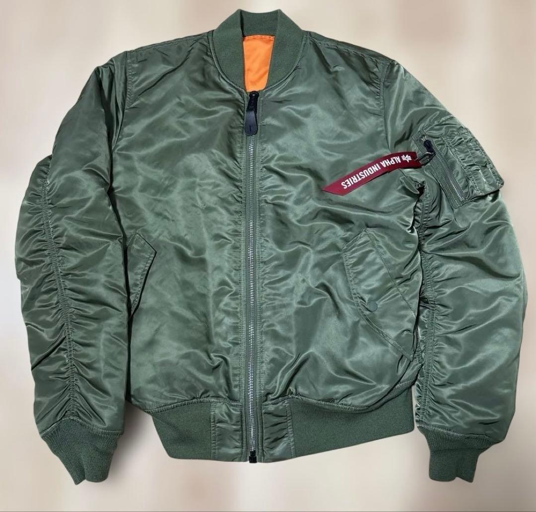 ALPHA MA-1 カーキ セージグリーン - メルカリ