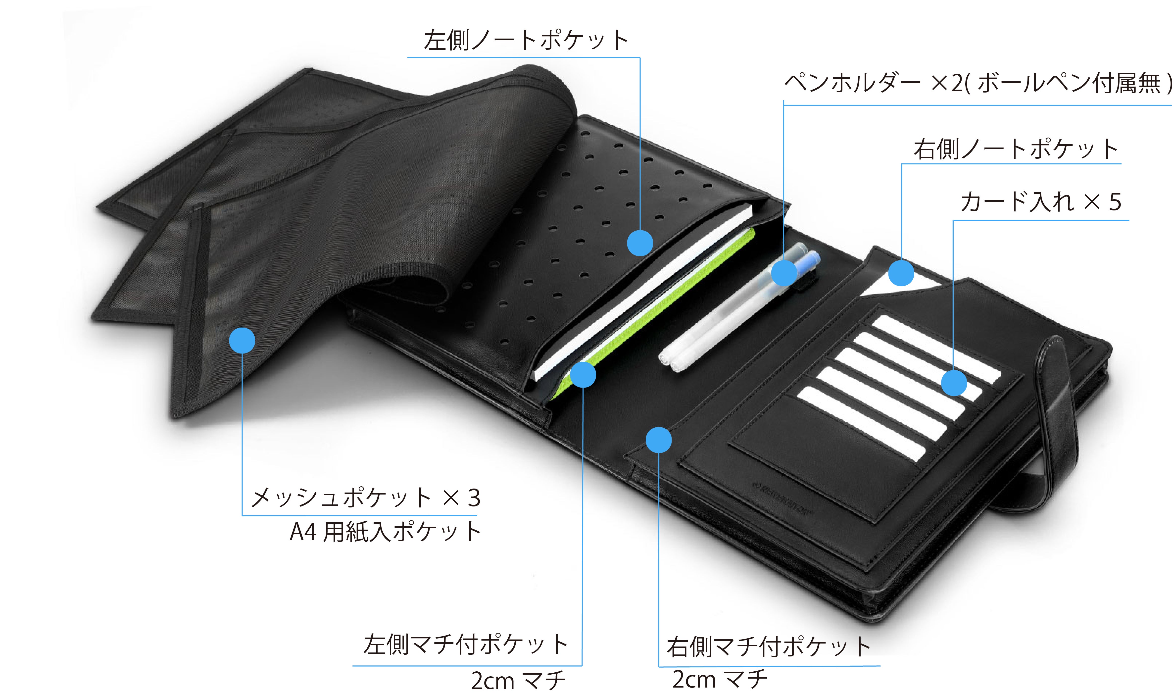文字が転写されない「車検証ケース」・レザーで高級感 大容量