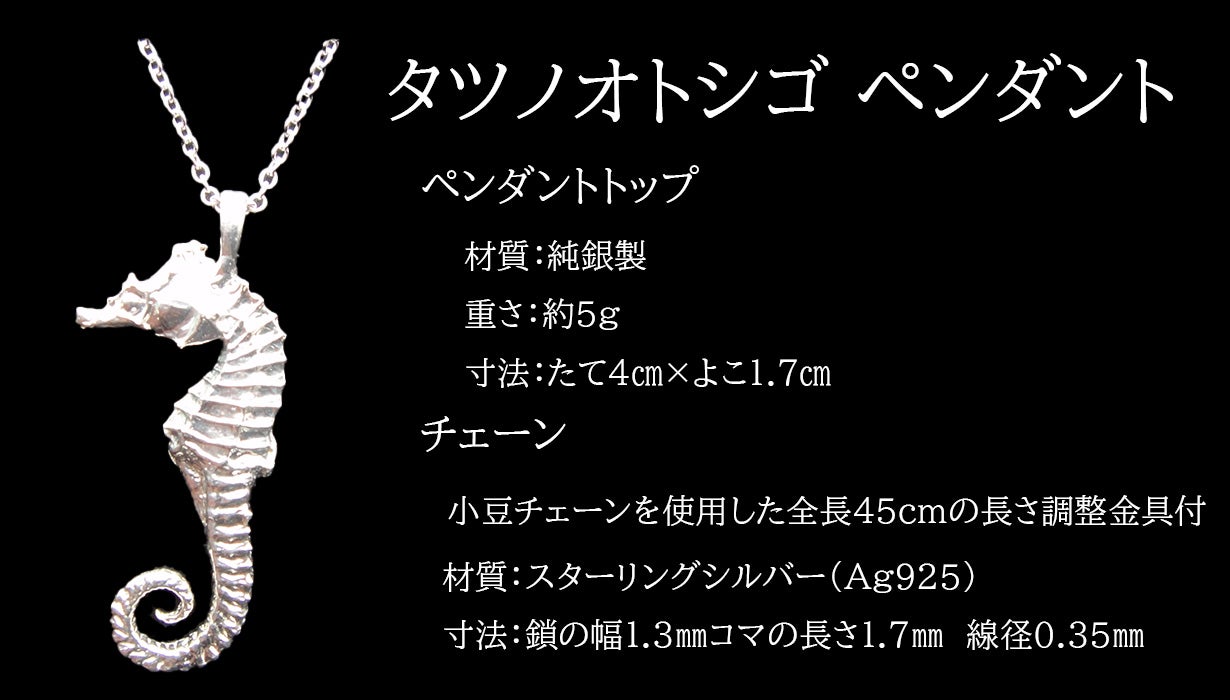辰年に！ 純金・純プラチナ『龍小判』お守り・純銀『タツノオトシゴ