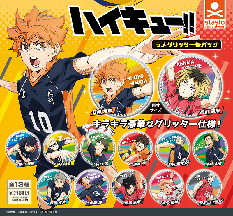 standstones ハイキュー!! ラメグリッター缶バッジ