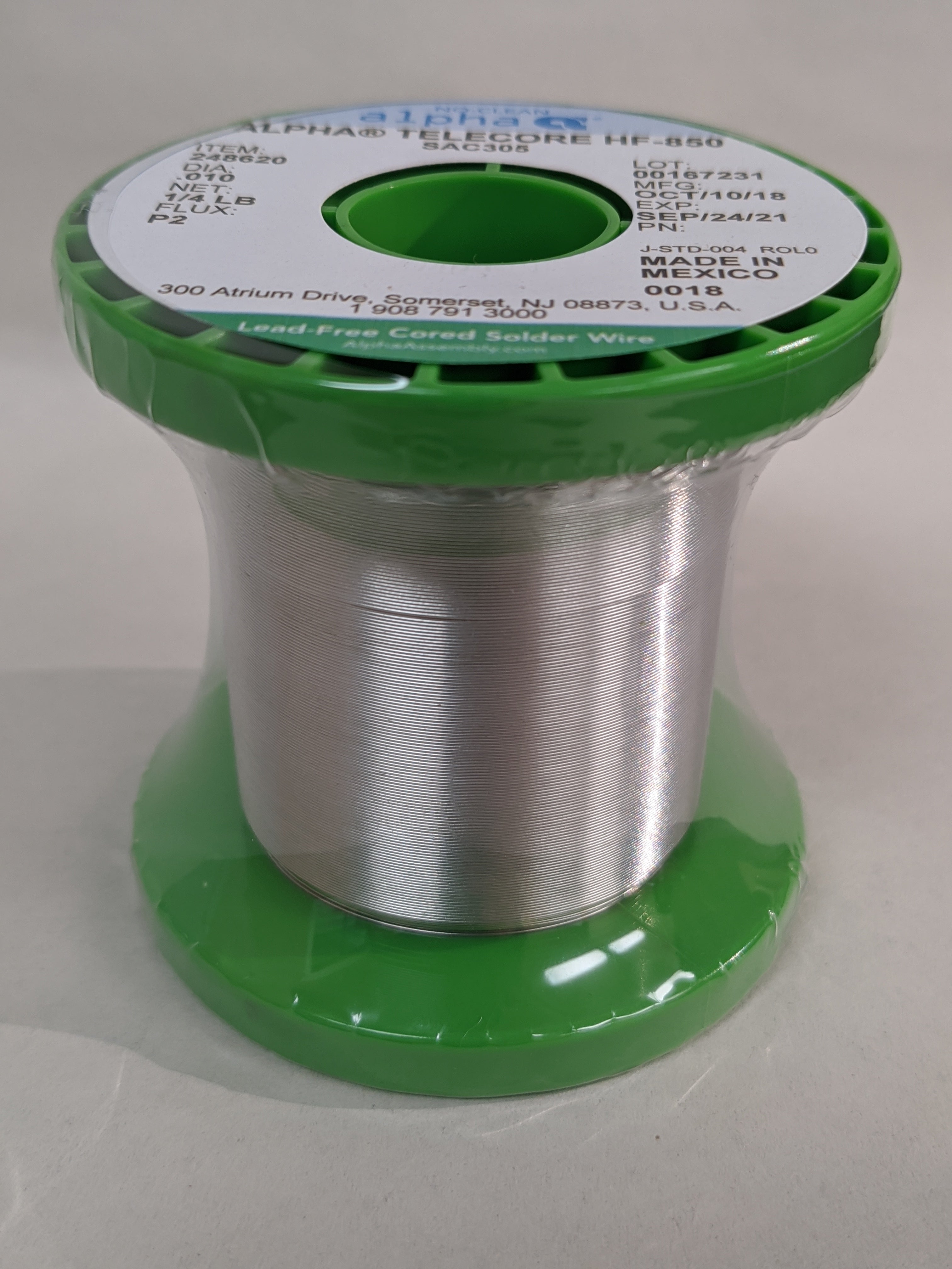 Alpha Telecore Cored Solder Wire - Lead-Free, No Clean – Stellar