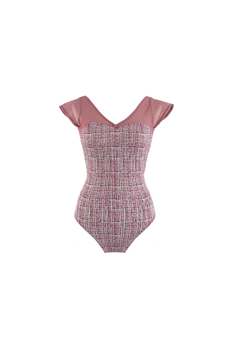 stina / type H half sleeve / light pink tweed