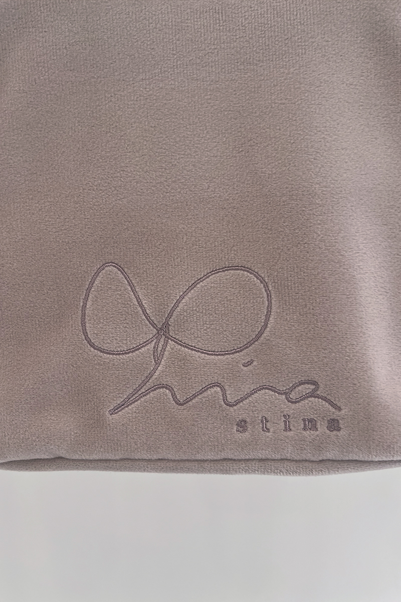 stina / stina Mini Velour Bag / pink