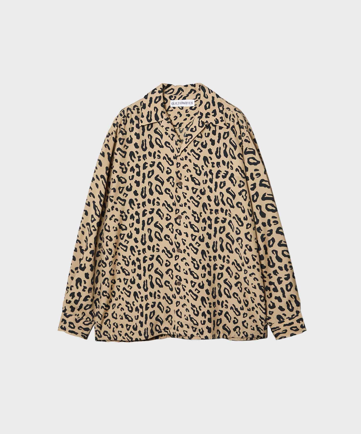 HAWAIIAN SHIRT L/S ( TYPE-1 )(M BEIGE): WACKO MARIA: MENS