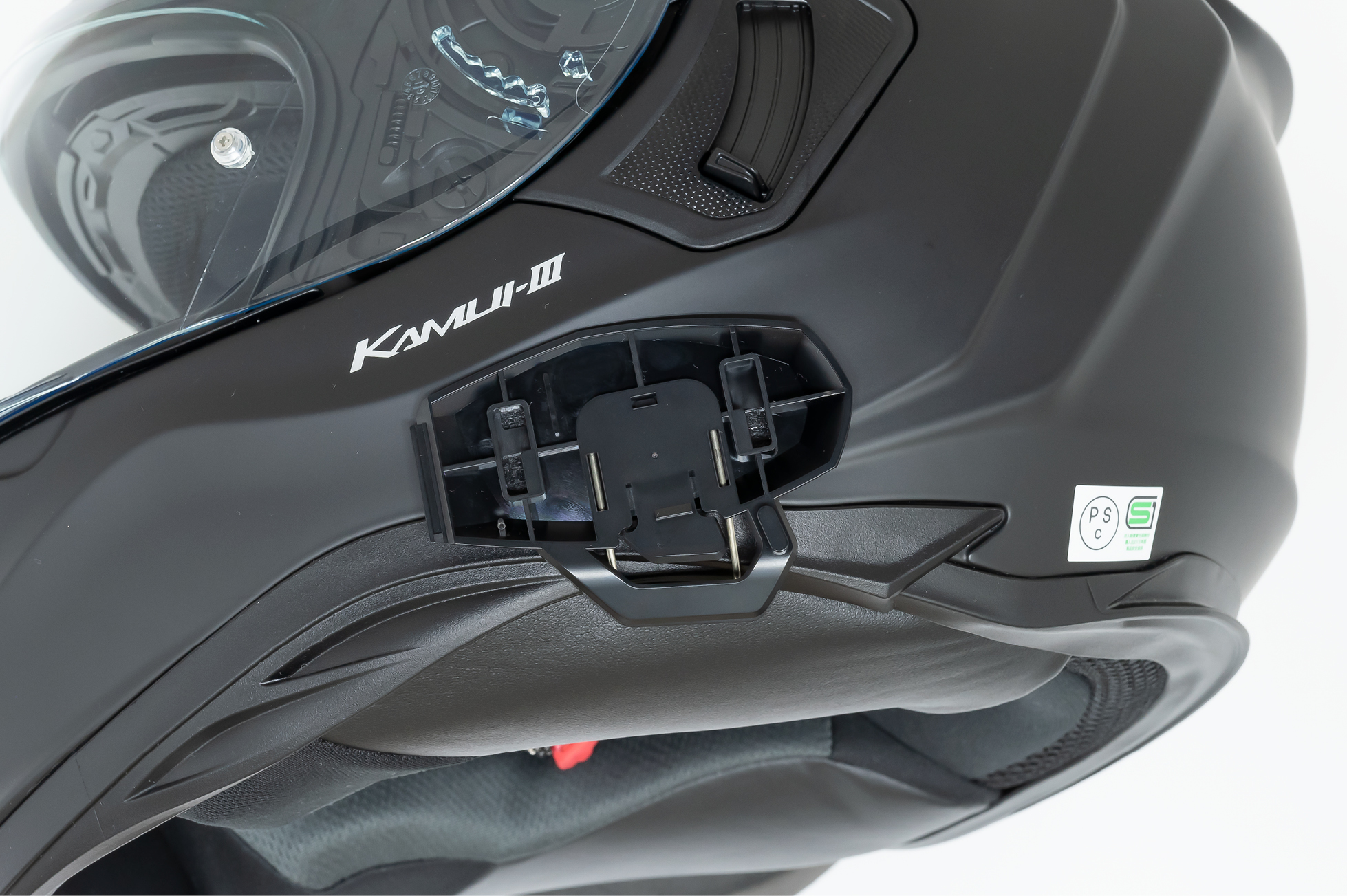 B+COM ONE バイク用インカム フルフェイスヘルメット取付方法 OGK