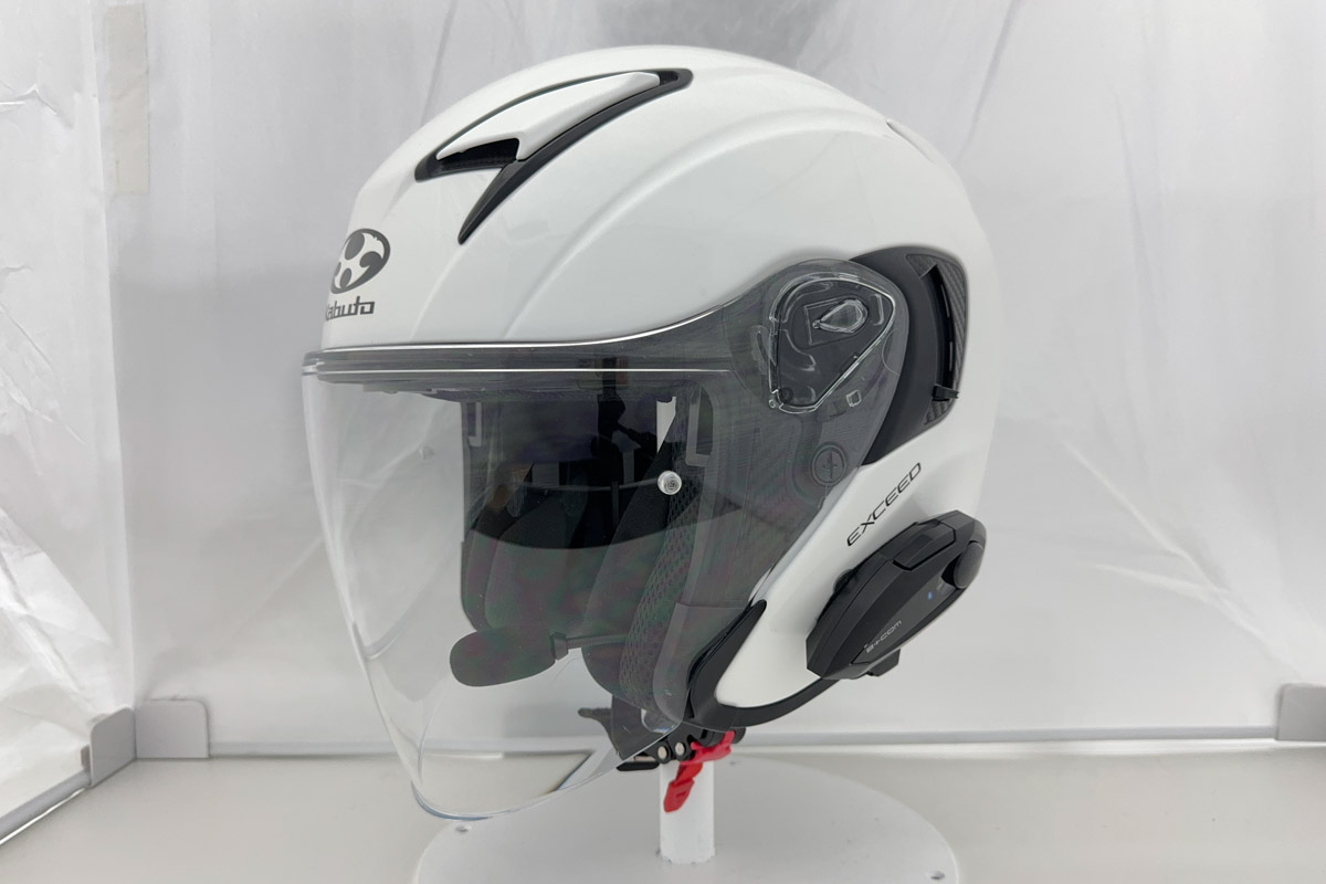B+COM TALK バイク用インカム ジェットヘルメット取付方法 OGK KABUTO